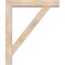 Ekena Millwork Traditional Block Smooth Bracket w/ Offset Brace, Douglas Fir, 5 1/2"W x 30"D x 36"H BKT0604X30X36TRA05SDF - alternate 4
